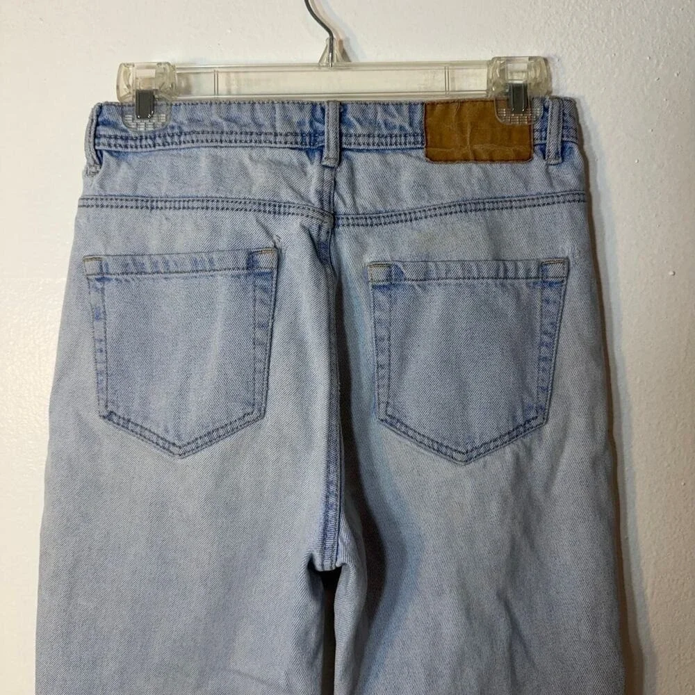 Zara Trafaluc Mom Jeans‎ Womens Size 2 Light Wash High Rise Vintage Style Denim